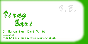 virag bari business card